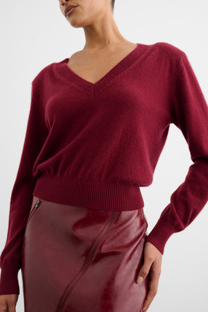 VERENA ASYMMETRICAL ZIP-FRONT SKIRT