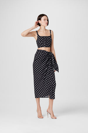 Rhea Polka Dot  Cropped Tank - Toccin