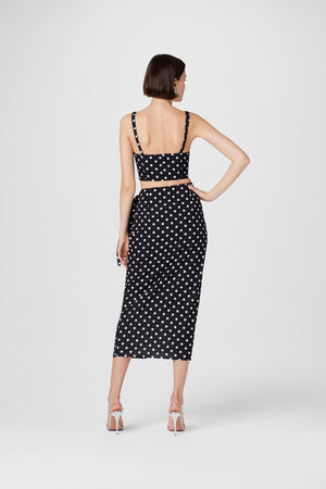 Rhea Polka Dot  Cropped Tank - Toccin