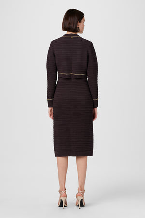 Tani Knit Chain Pencil Skirt - Toccin
