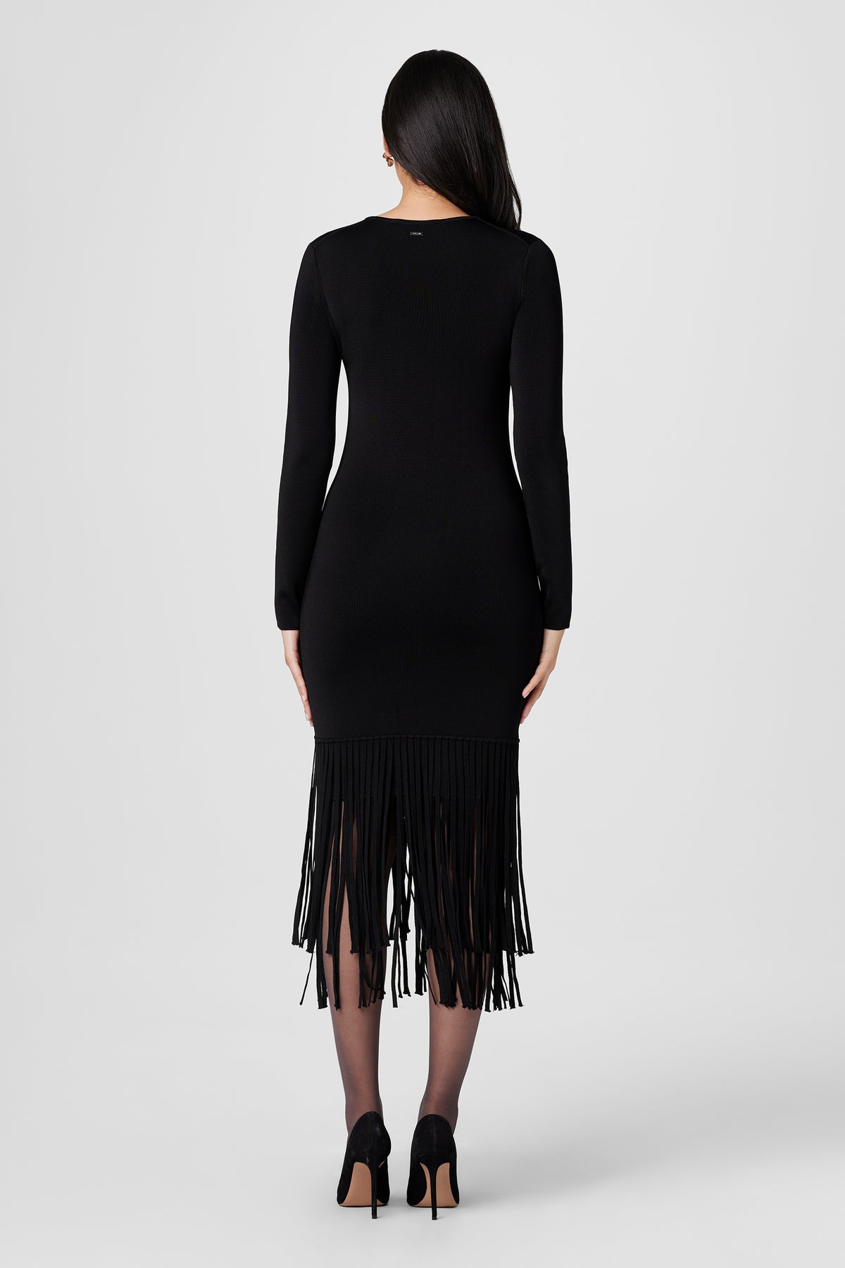 Darby Long Sleeve Fringe Dress - Toccin