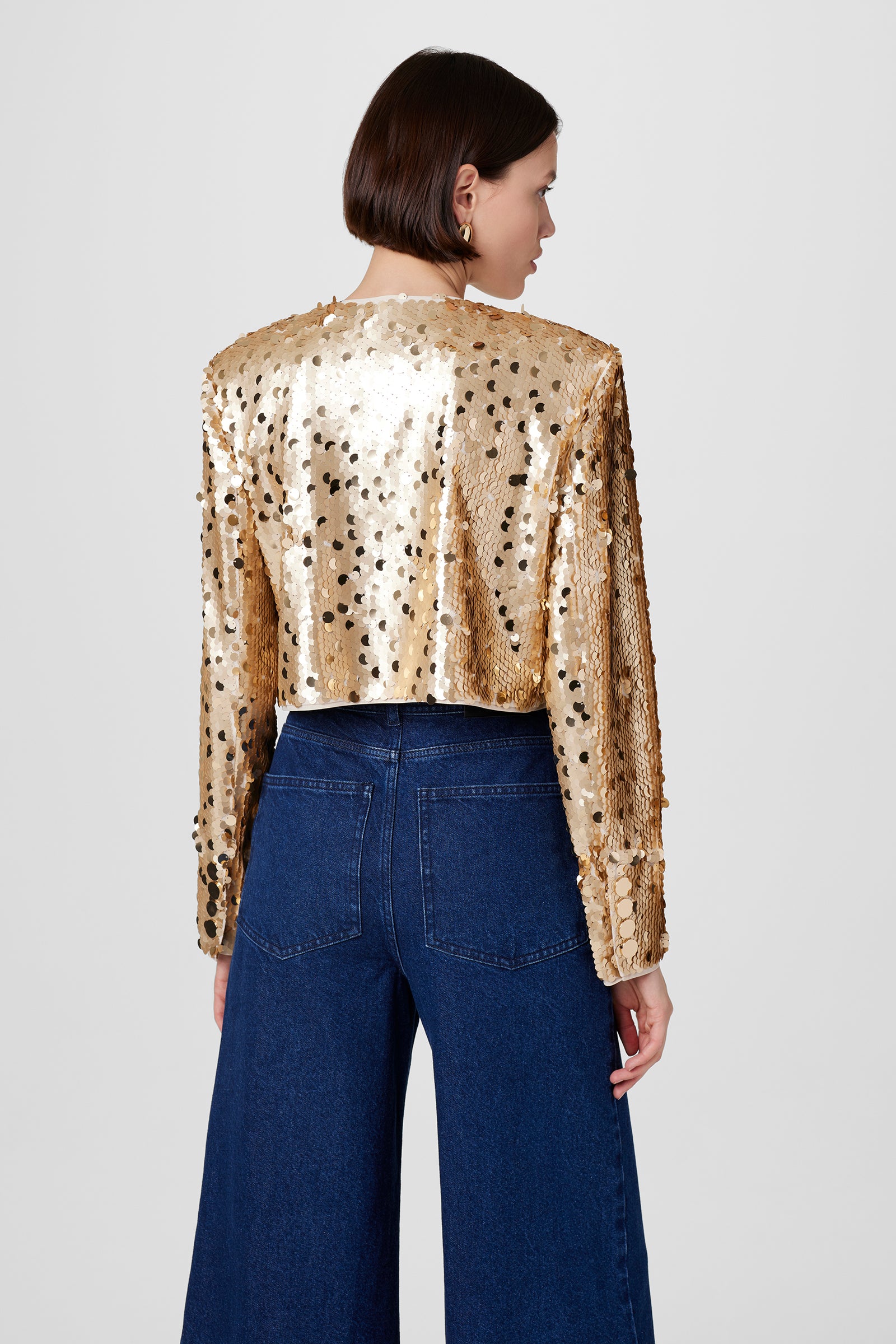 Jones Crew Neck Sequin Jacket - Toccin