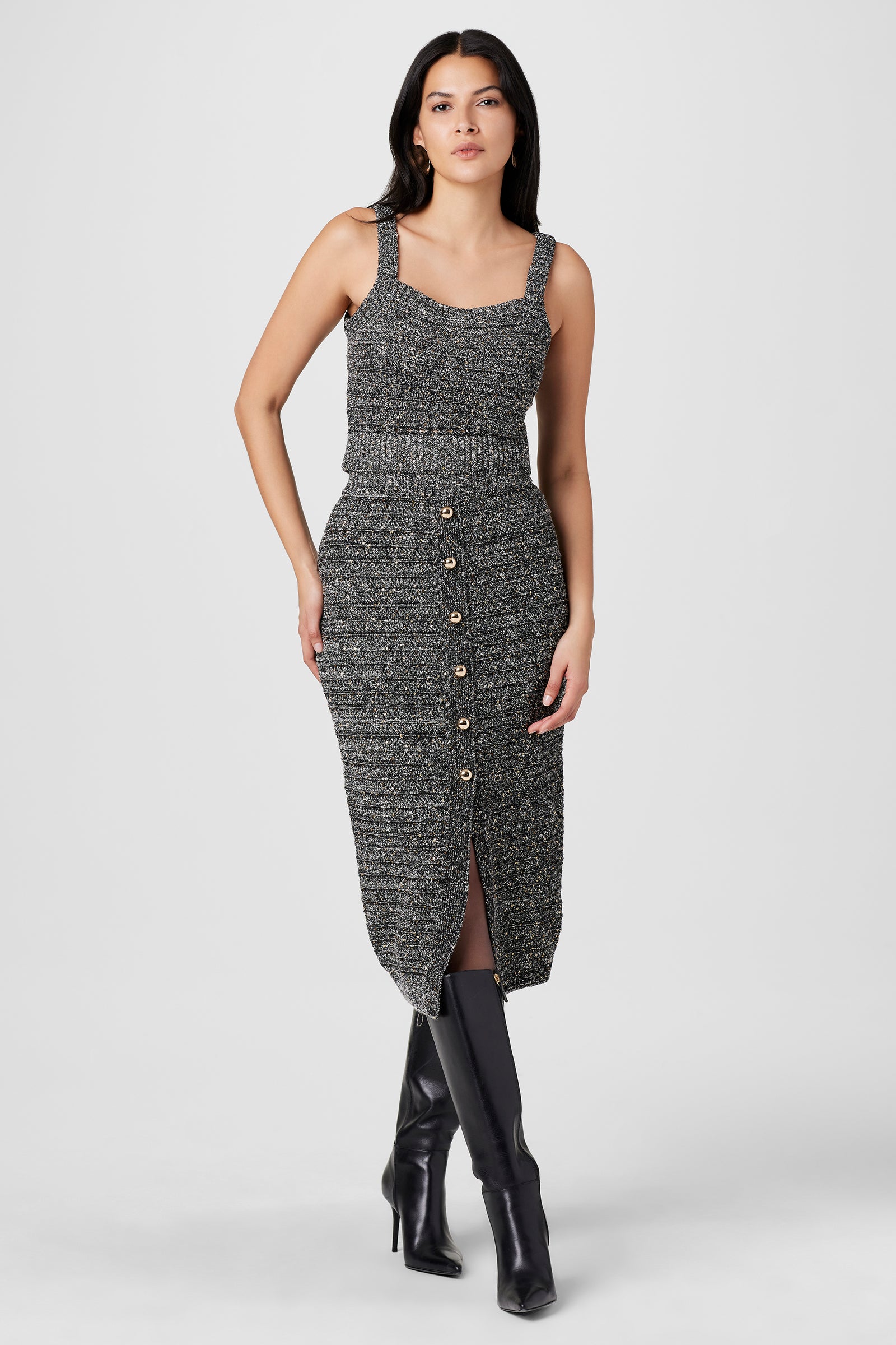 Tani Embellished Knit Pencil Skirt - Toccin