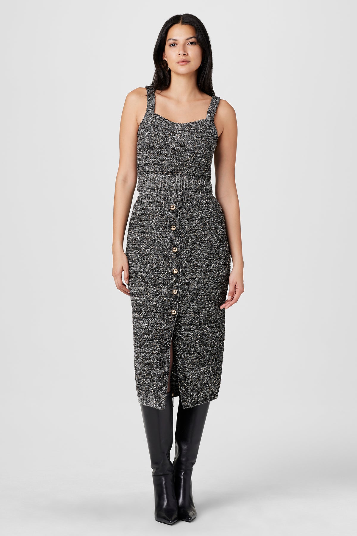 Tani Embellished Knit Pencil Skirt - Toccin