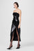 Vivian Strapless Croc Leather Dress - Toccin