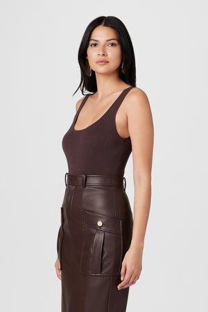 Cali Scoop Neck Thong Bodysuit - Toccin