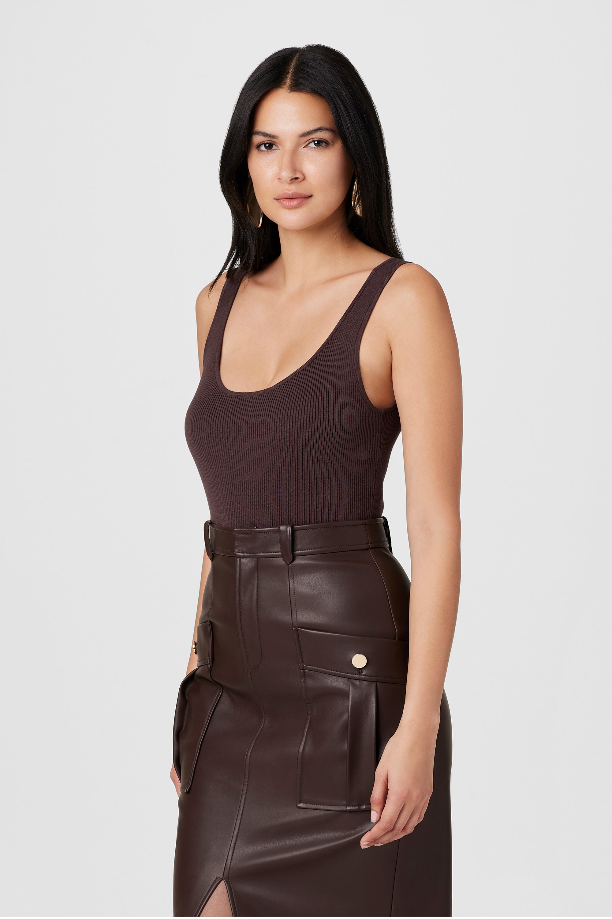Cali Scoop Neck Thong Bodysuit - Toccin