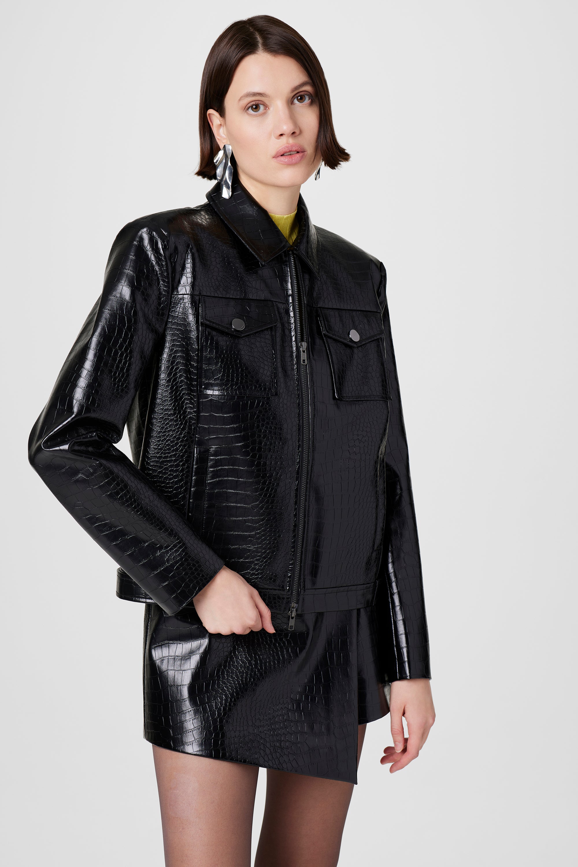 Juno Croc Moto Jacket - Toccin