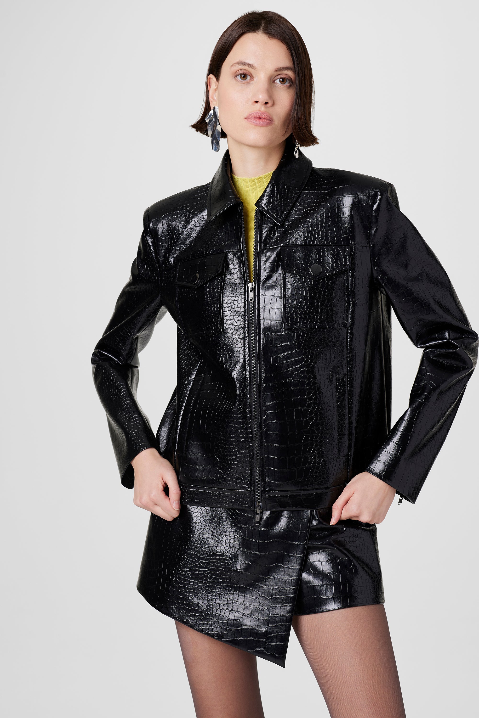 Juno Croc Moto Jacket - Toccin