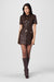 Lydia Vegan Leather  Mini Dress - Toccin