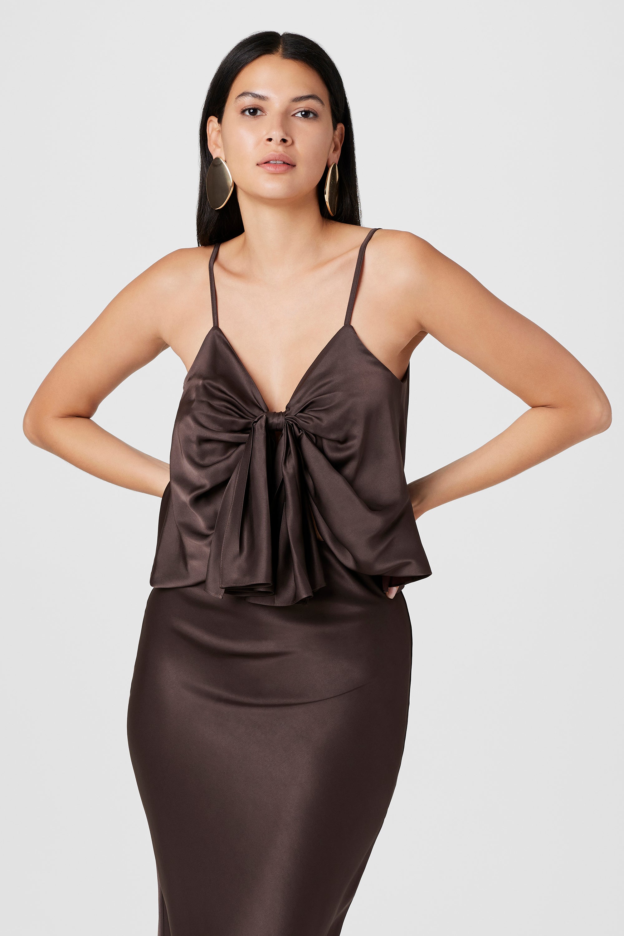 Sabrina Knotted Cami Top - Toccin
