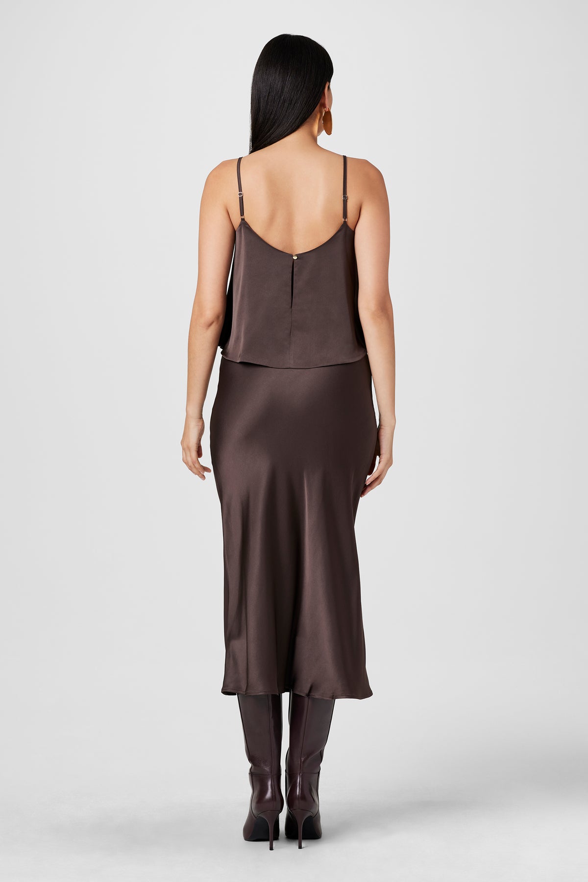 Heidi Silk Satin Slip Skirt - Toccin