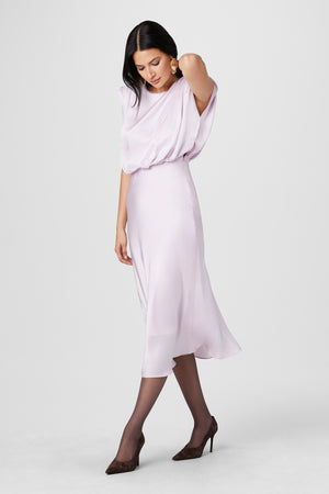 Flora Sleeveless Blouson Midi Dress - Toccin