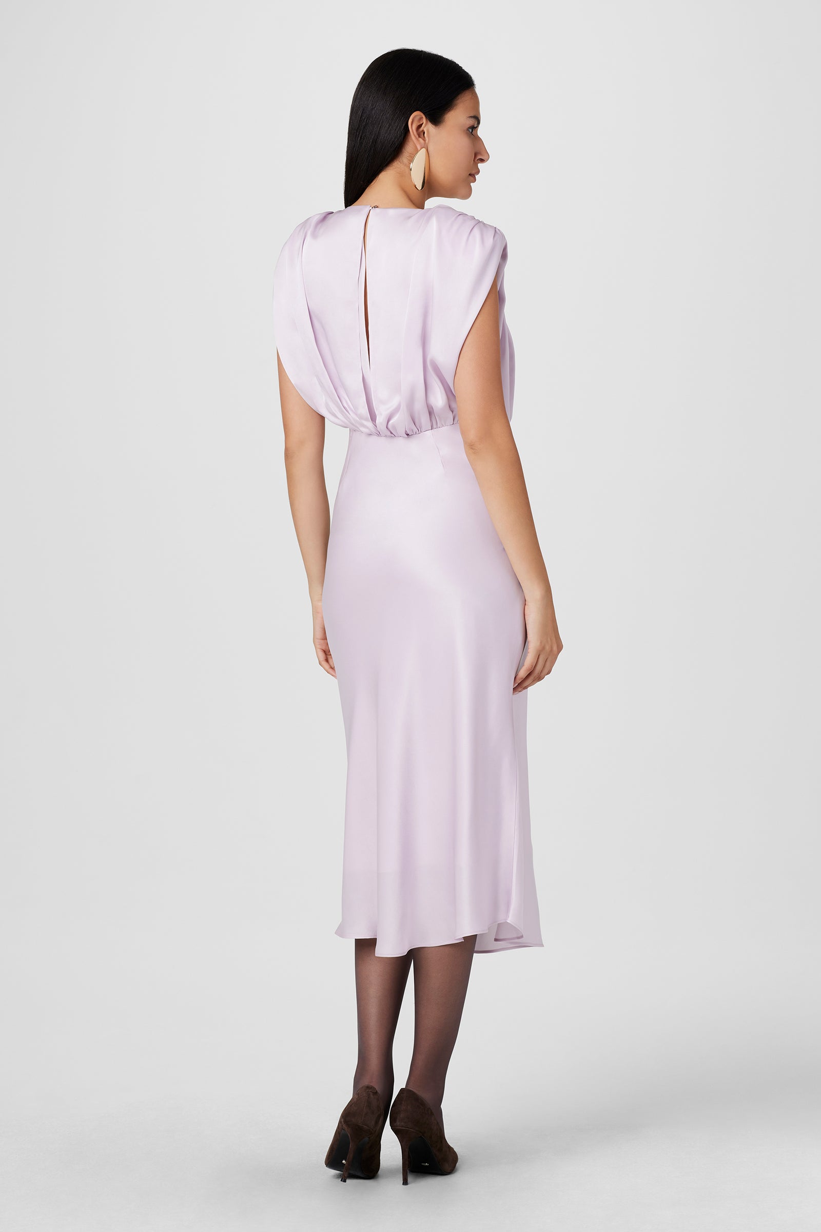 Flora Sleeveless Blouson Midi Dress - Toccin