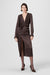 Leona Twist Front Silk Midi Dress - Toccin