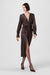 Leona Twist Front Silk Midi Dress - Toccin