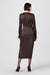 Leona Twist Front Silk Midi Dress - Toccin