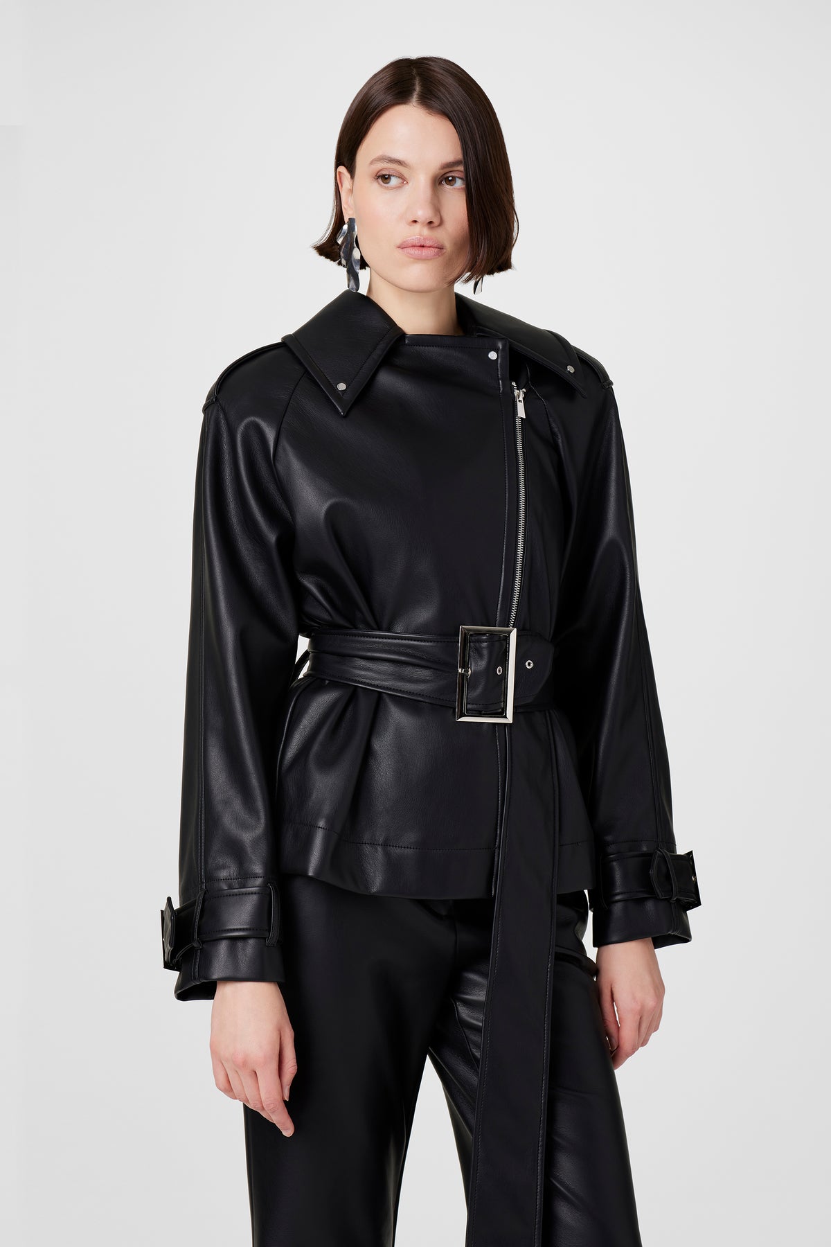 Brando Belted Biker Jacket - Toccin