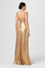 Liza Spaghetti Strap Cascade Gown - Toccin