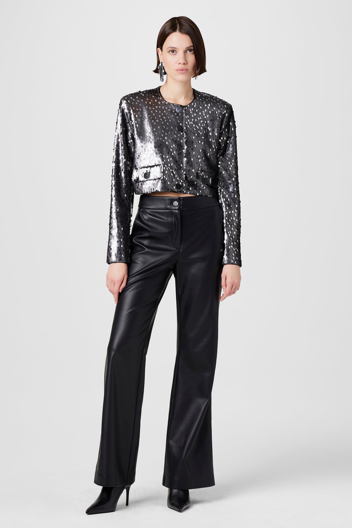 Gaia Lux Vegan Leather Pants - Toccin