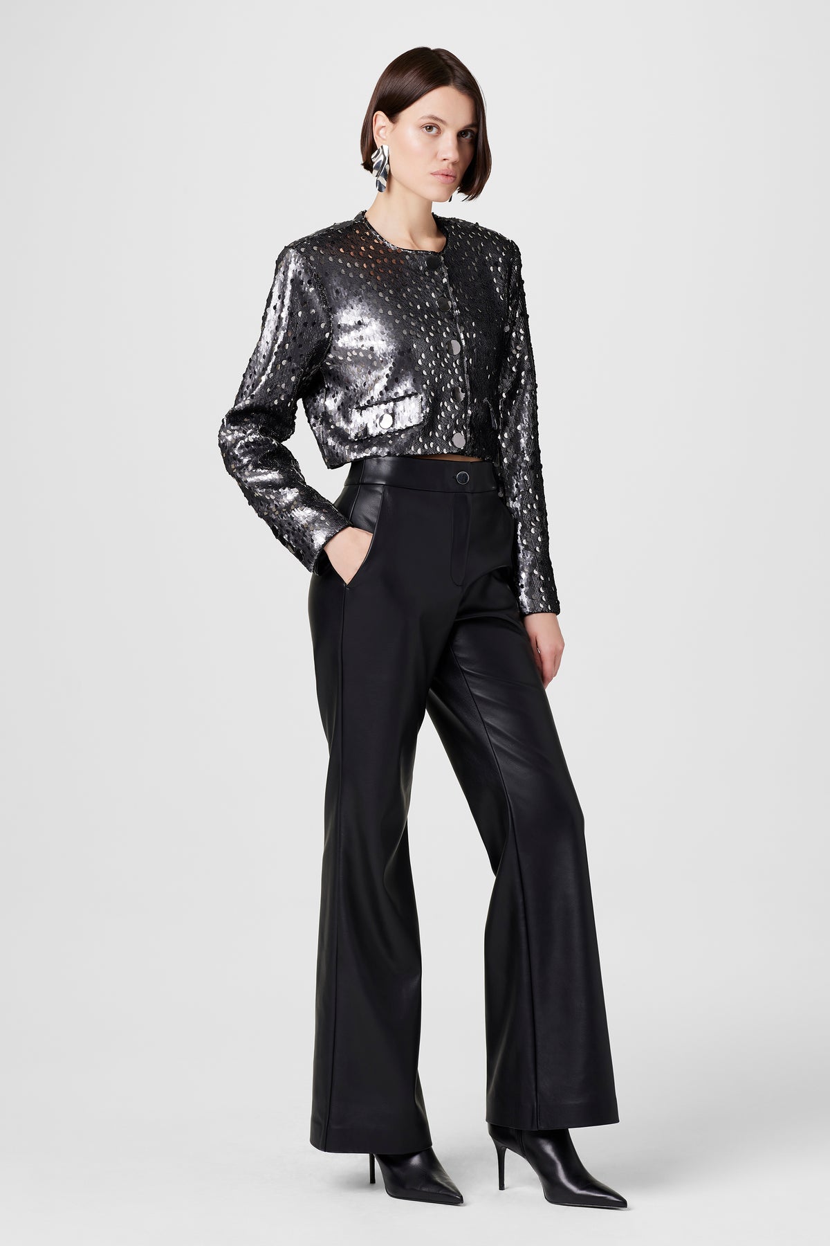 Gaia Lux Vegan Leather Pants - Toccin