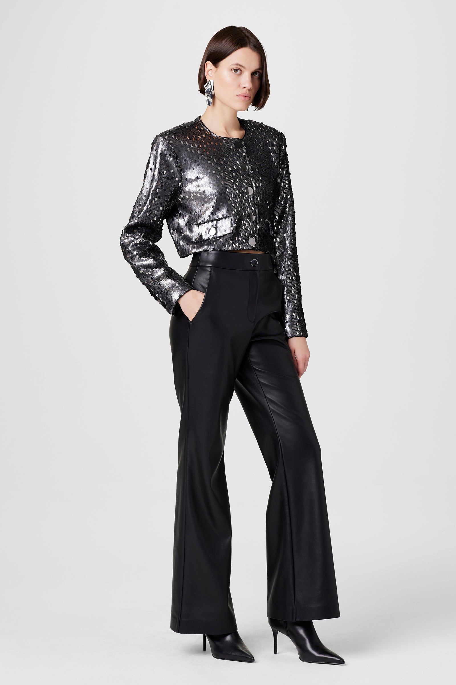 Gaia Lux Vegan Leather Pants - Toccin