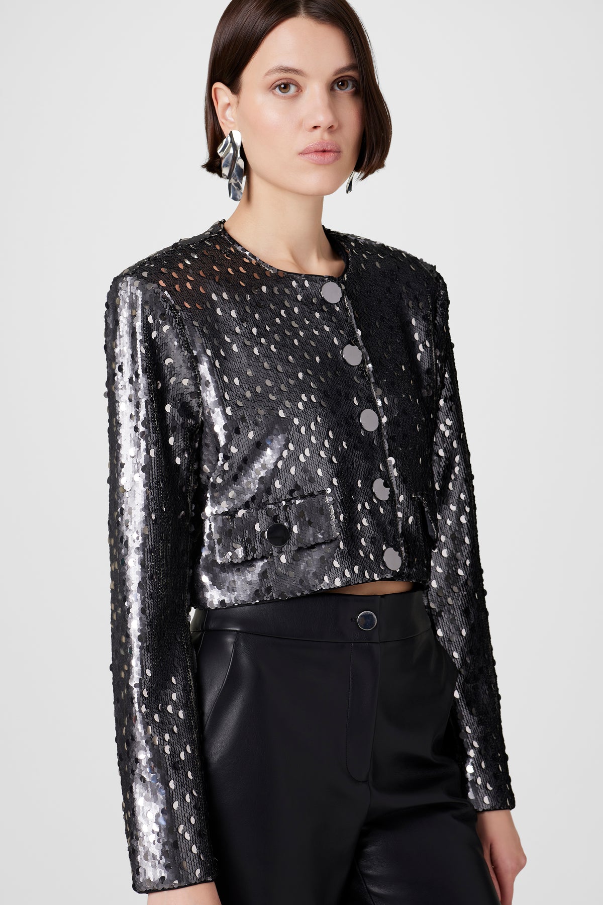 Jones Crew Neck Sequin Jacket - Toccin