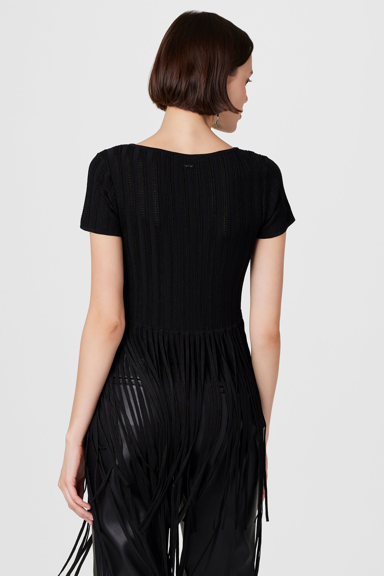 Kyra Short Sleeve Fringe Top - Toccin