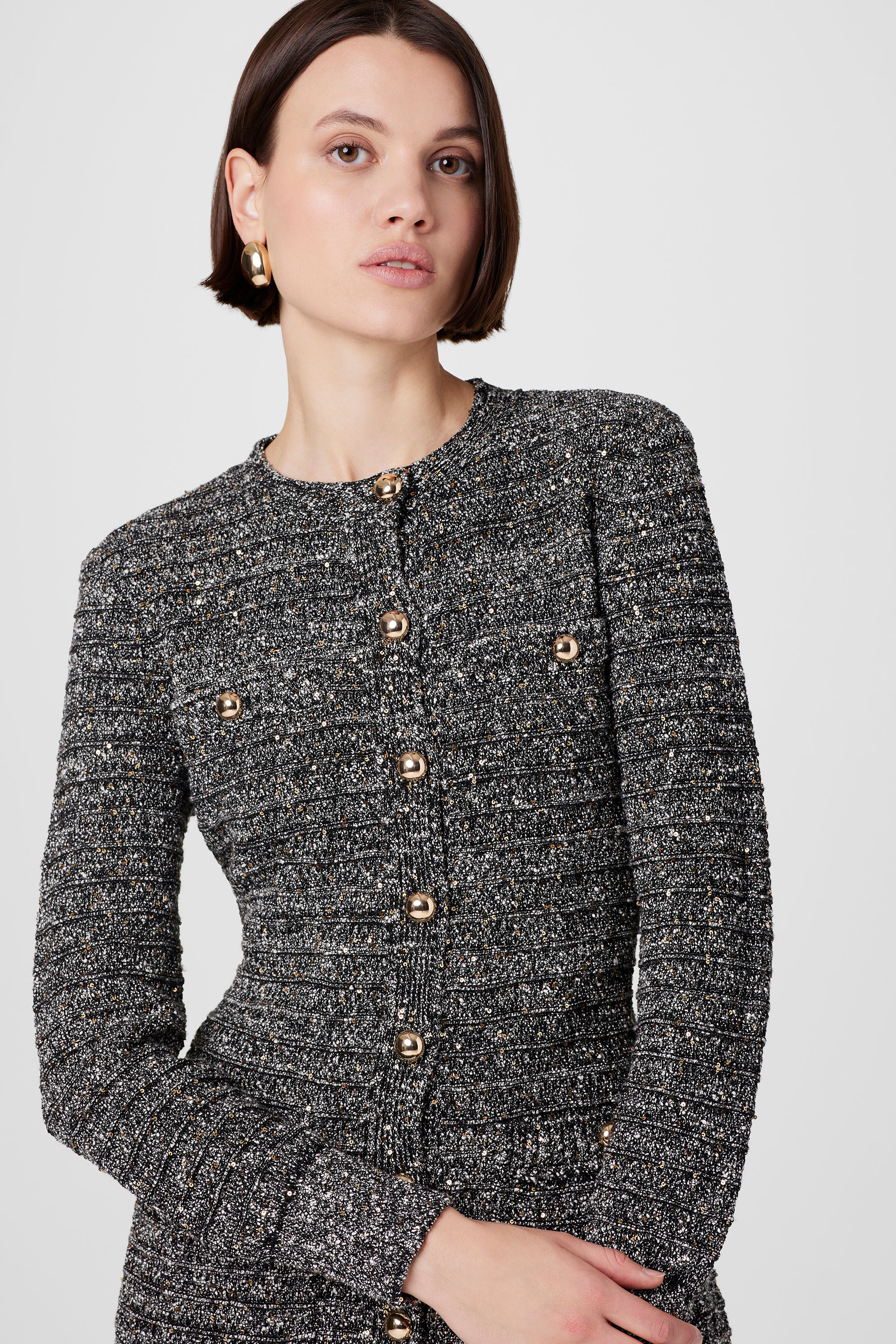 Constance Embellished Knit Jacket - Toccin