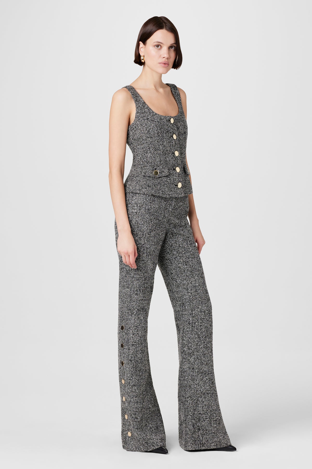 Gracie Embellished Tweed Pants - Toccin