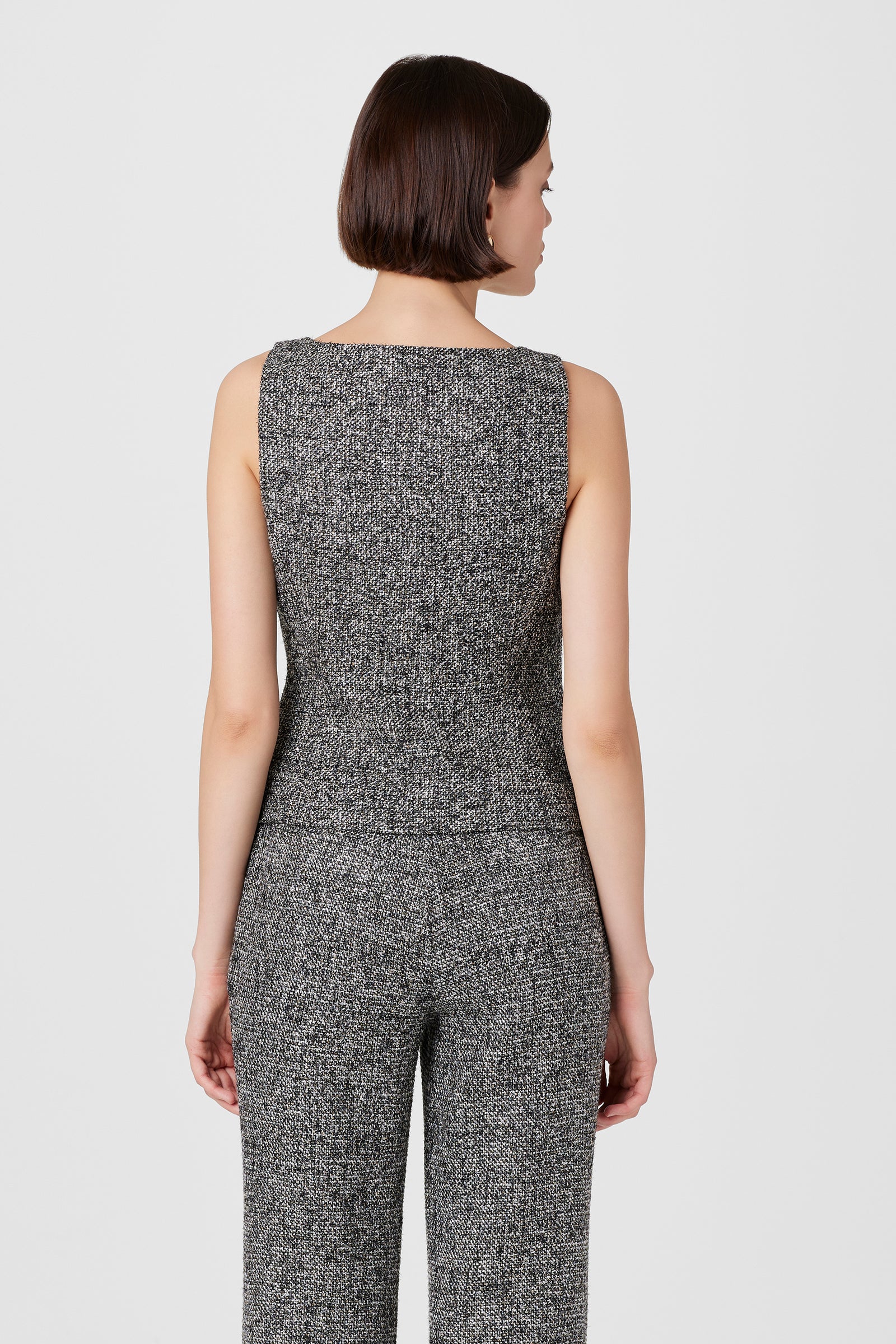Georgia Tweed Vest Top - Toccin