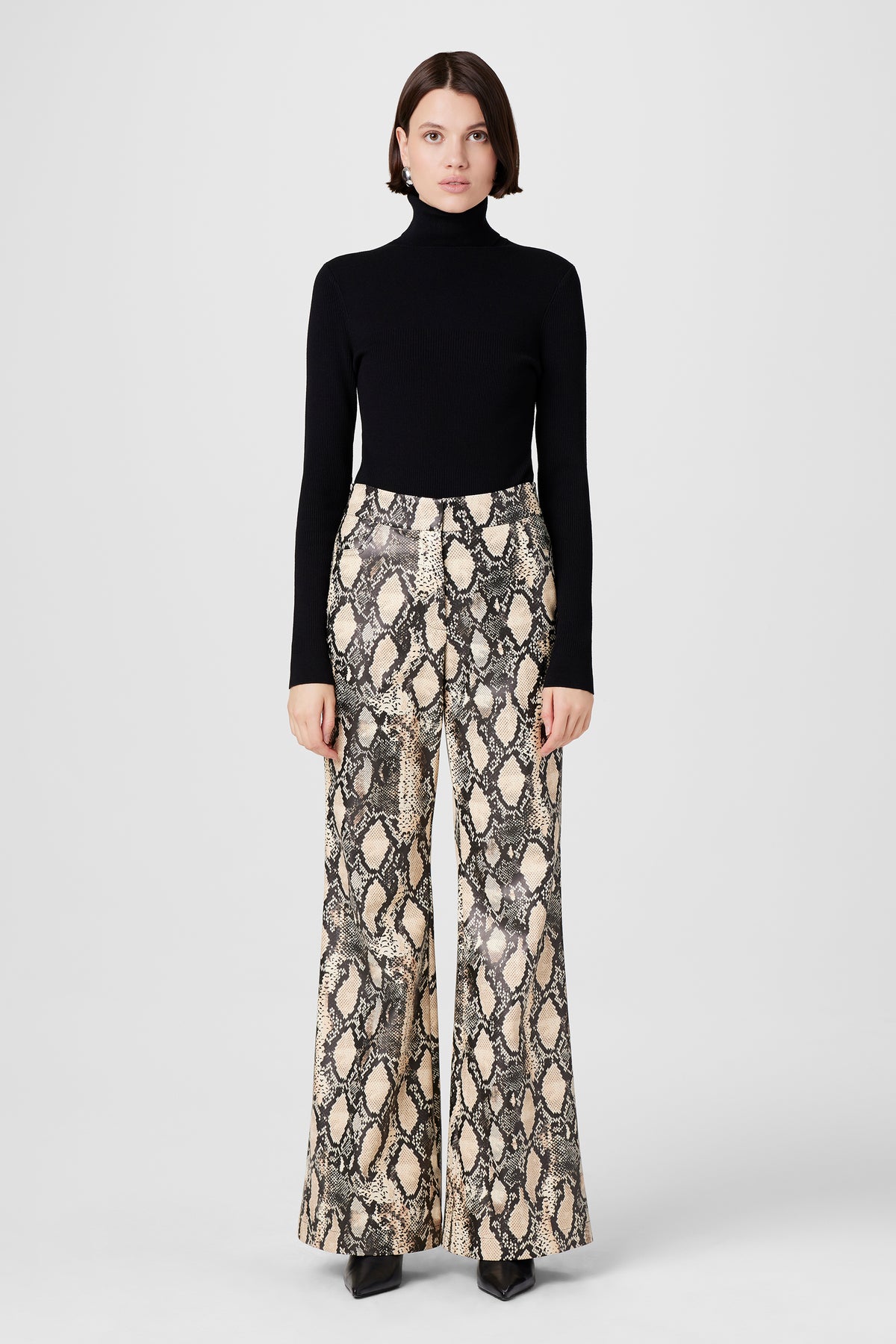 Gaia Python Vegan Leather Pants - Toccin