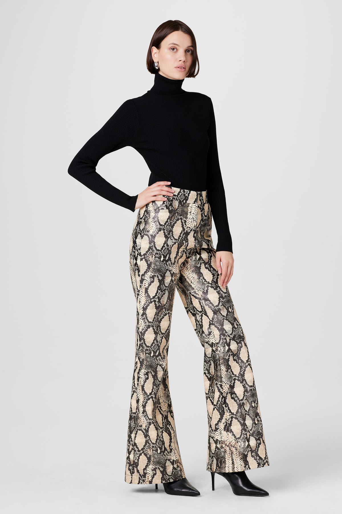 Gaia Python Vegan Leather Pants - Toccin
