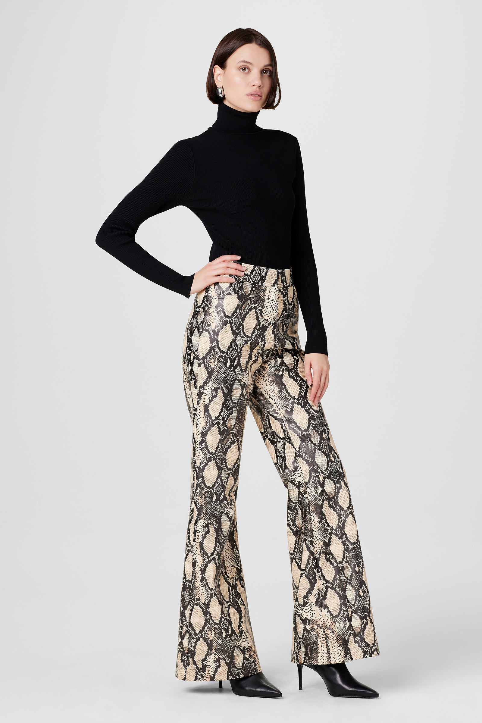 Gaia Python Vegan Leather Pants - Toccin