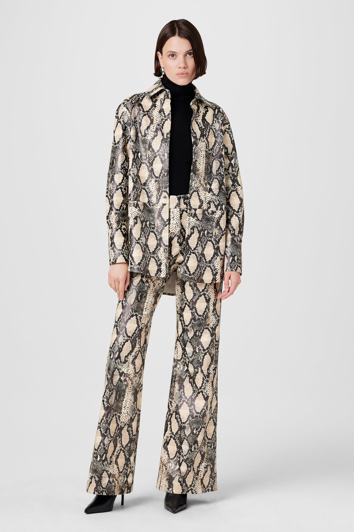 Gaia Python Vegan Leather Pants - Toccin