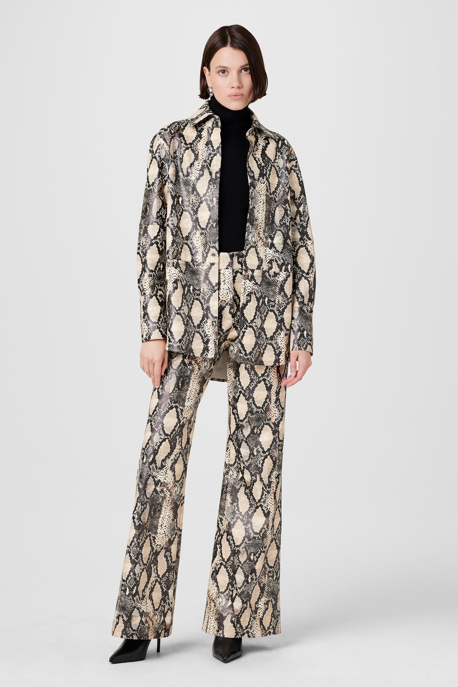 Gaia Python Vegan Leather Pants - Toccin