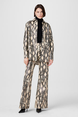 Gaia Python Vegan Leather Pants - Toccin