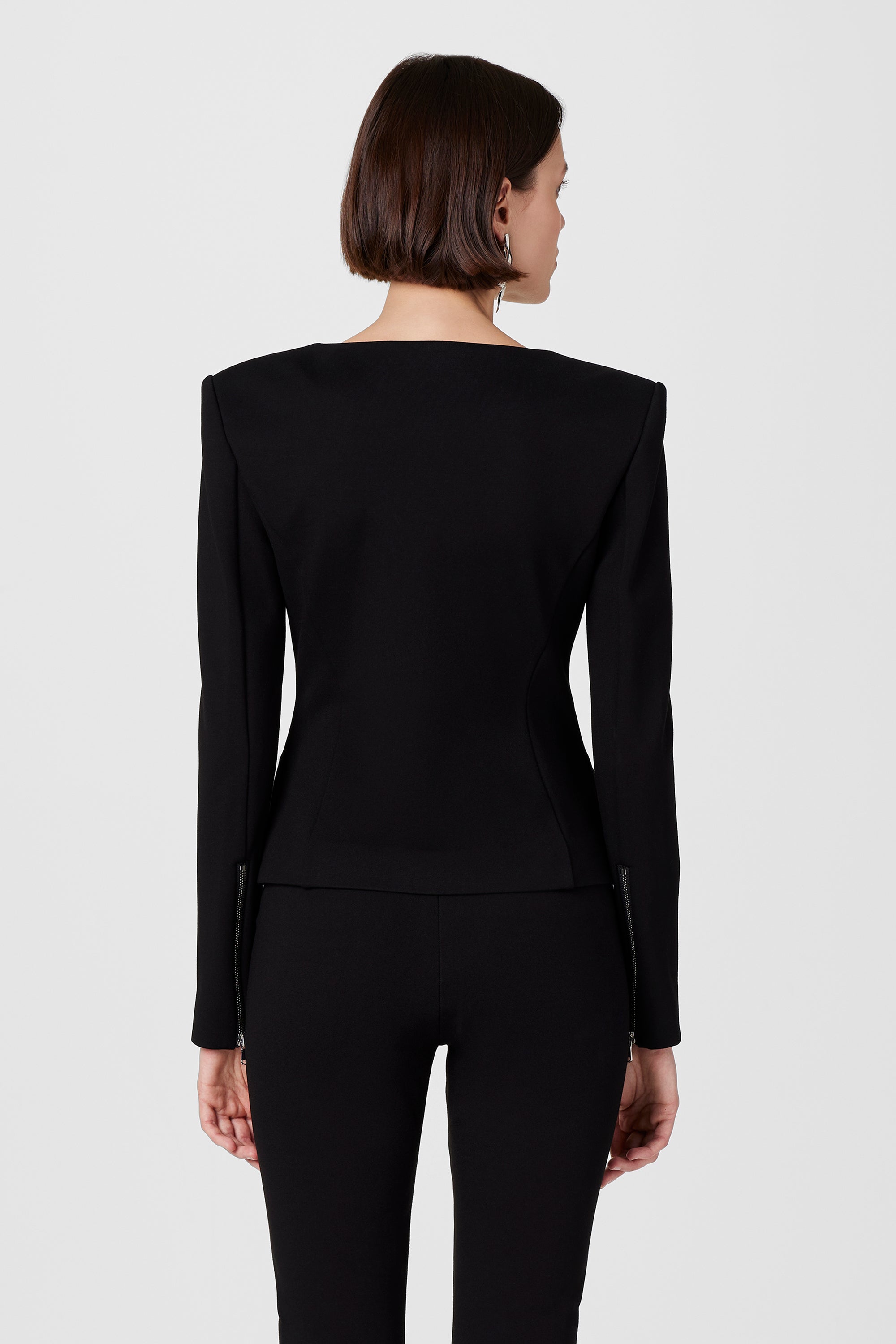 Koda Zip Front Long Sleeve Top - Toccin