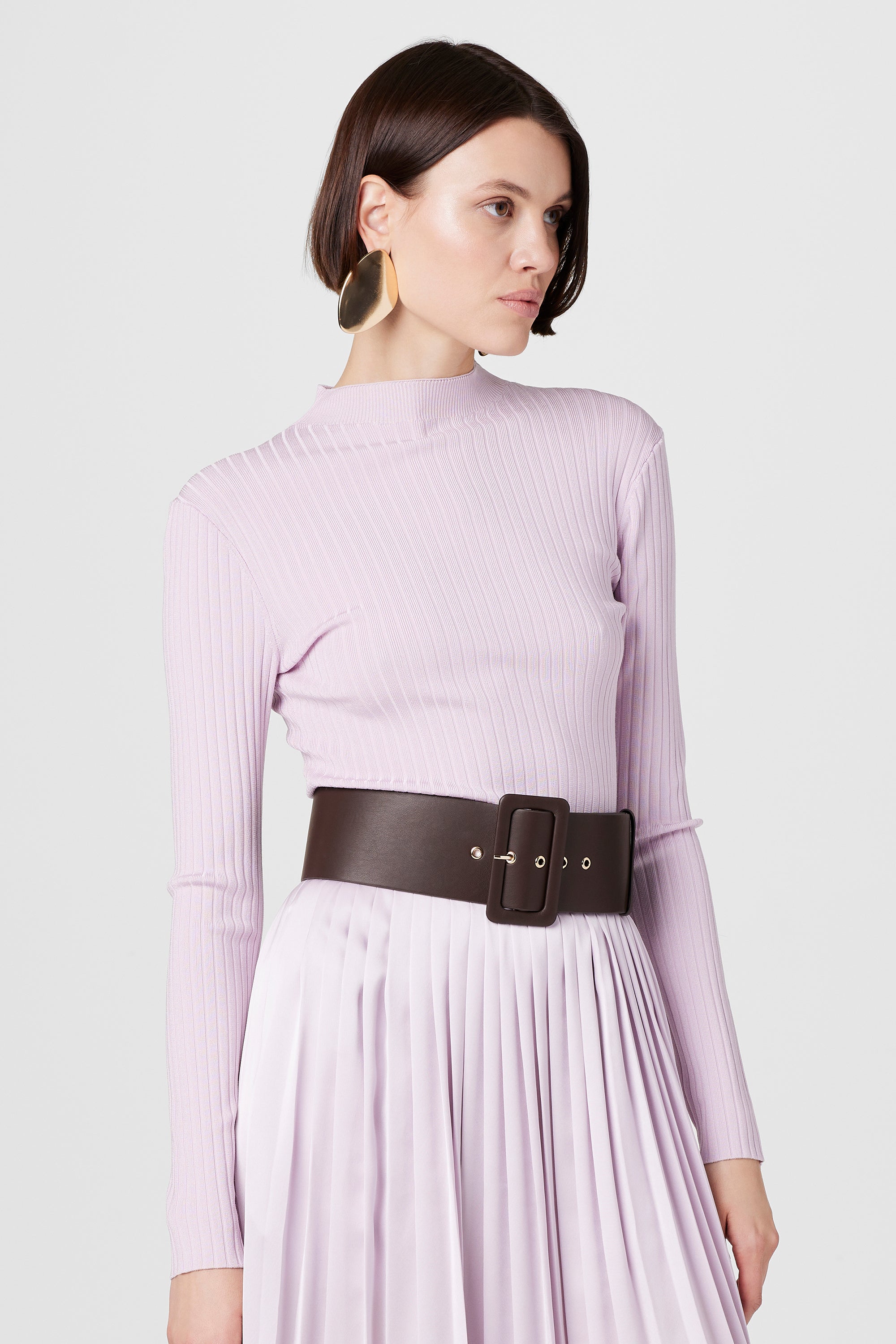 Sasha 3" Wide Vegan Leather Belt - Toccin