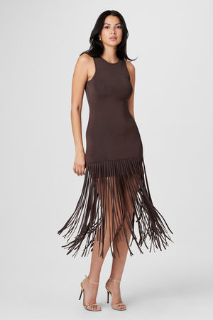 Margaux Fringe Knit Dress
