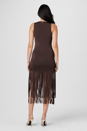 Margaux Fringe Knit Dress