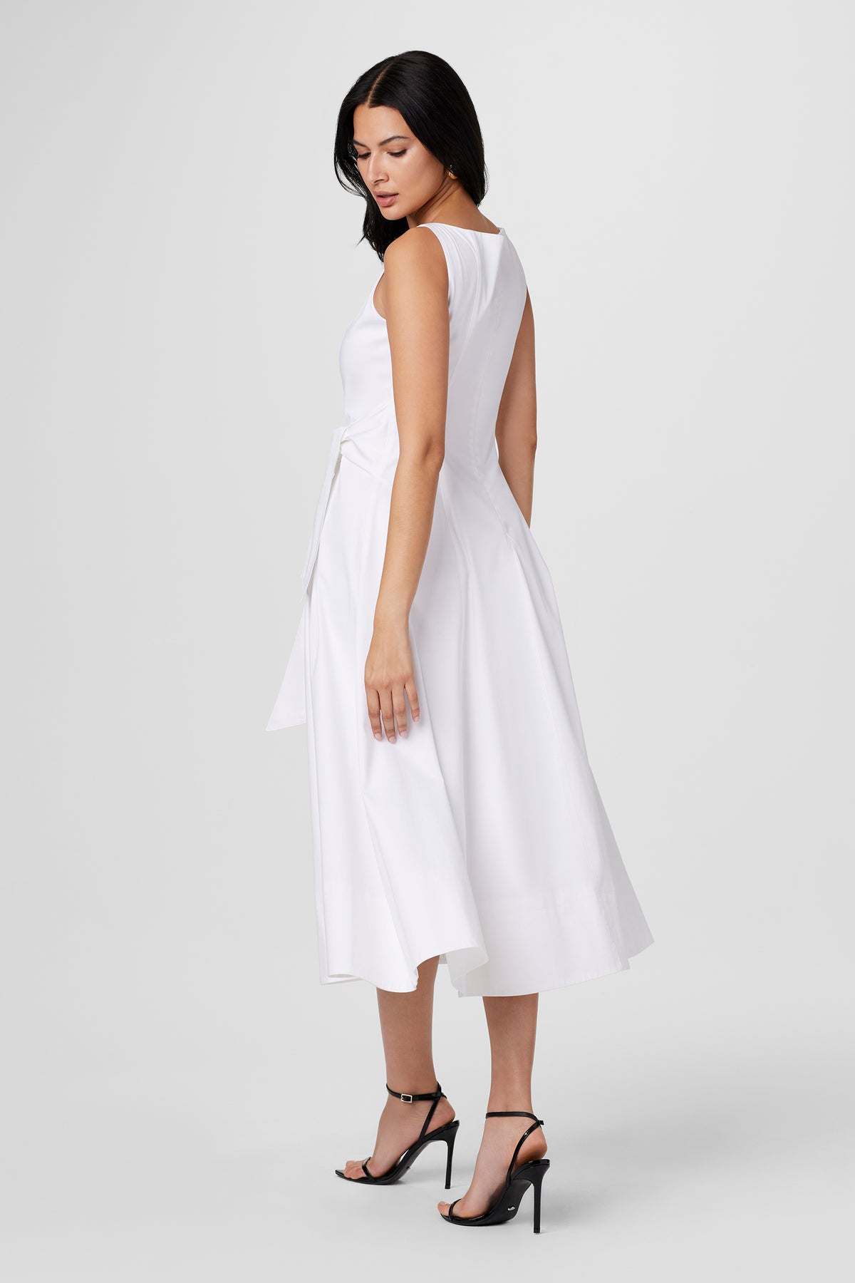 Cady Corset Tie Front Midi Dress - Toccin