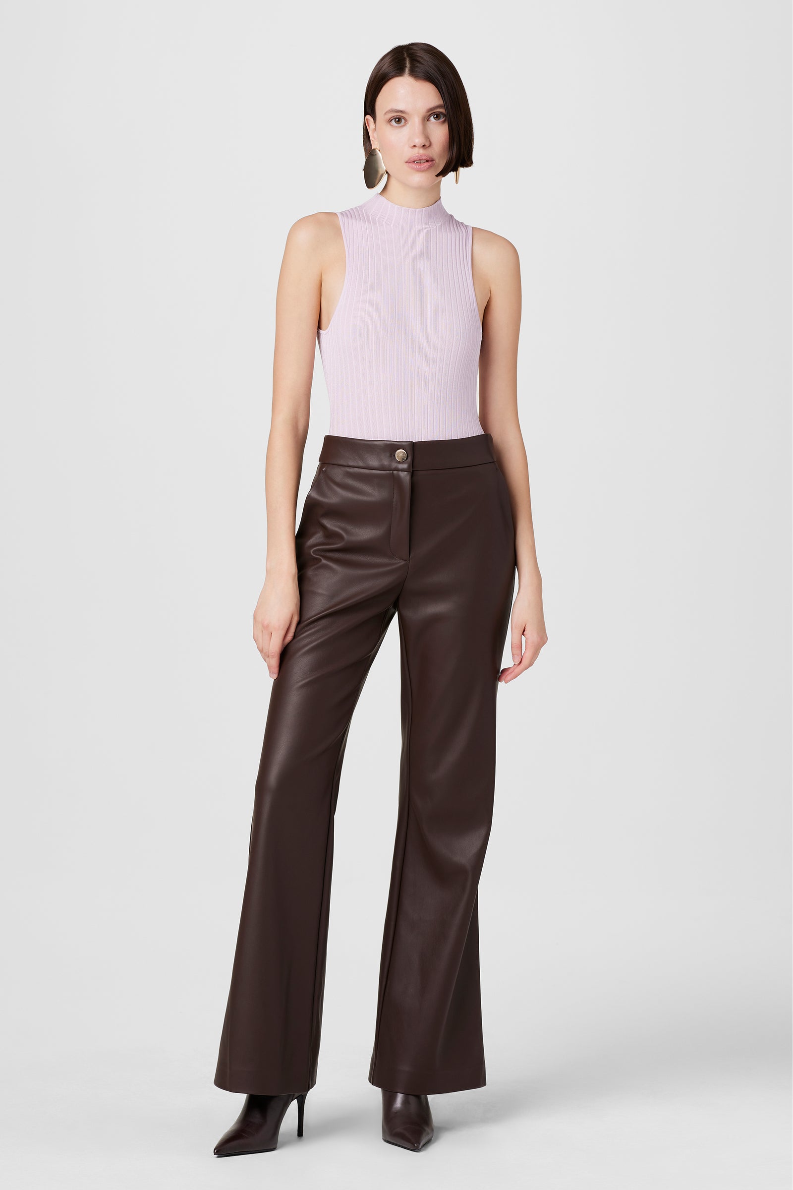 Gaia Lux Vegan Leather Pants - Toccin