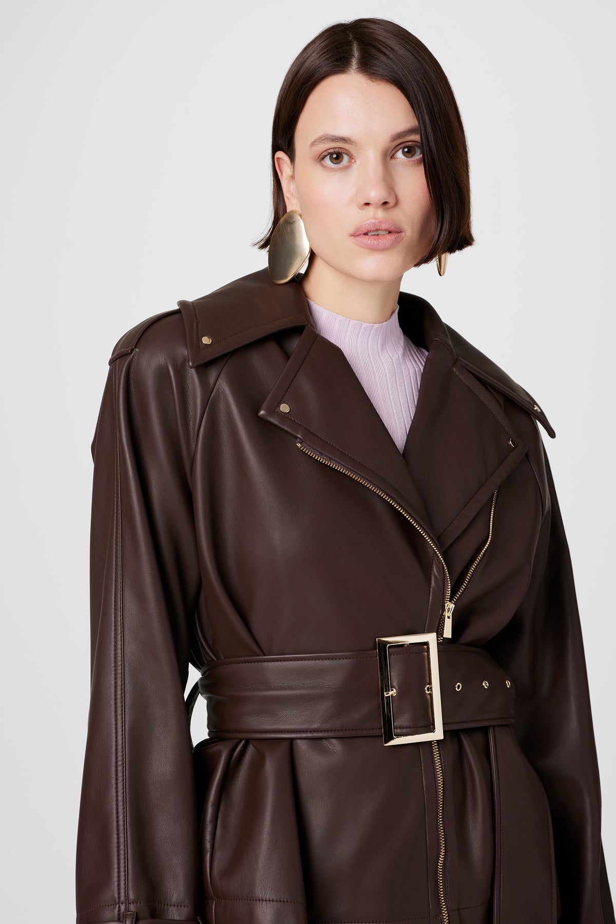 Brando Belted Biker Jacket - Toccin