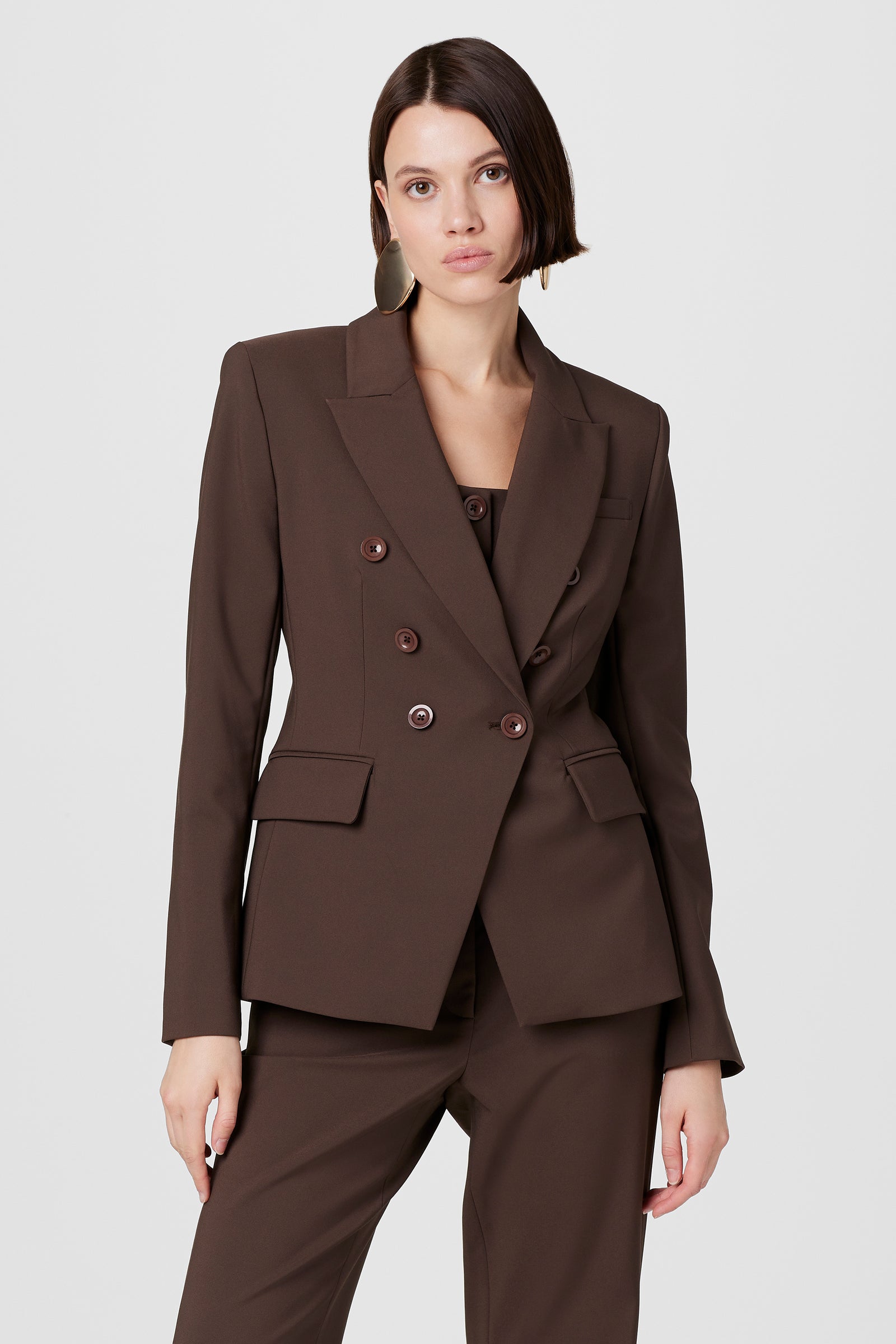 Kylie Suiting Double Breasted Blazer - Toccin