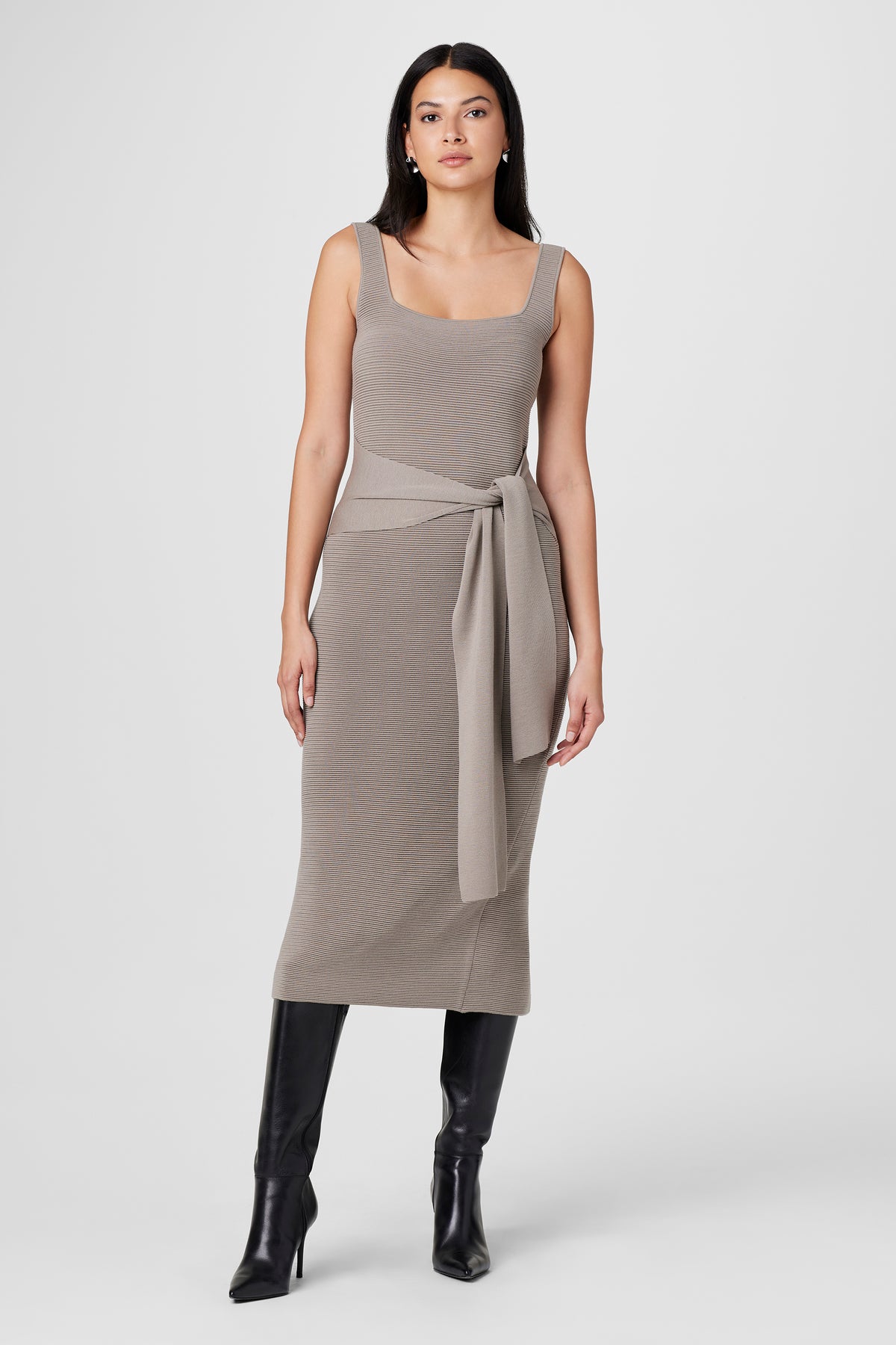 Elia Tie Front Knit Dress - Toccin