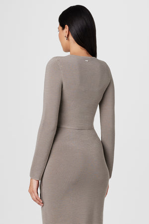 Tasha Zipper Crop Cardigan - Toccin