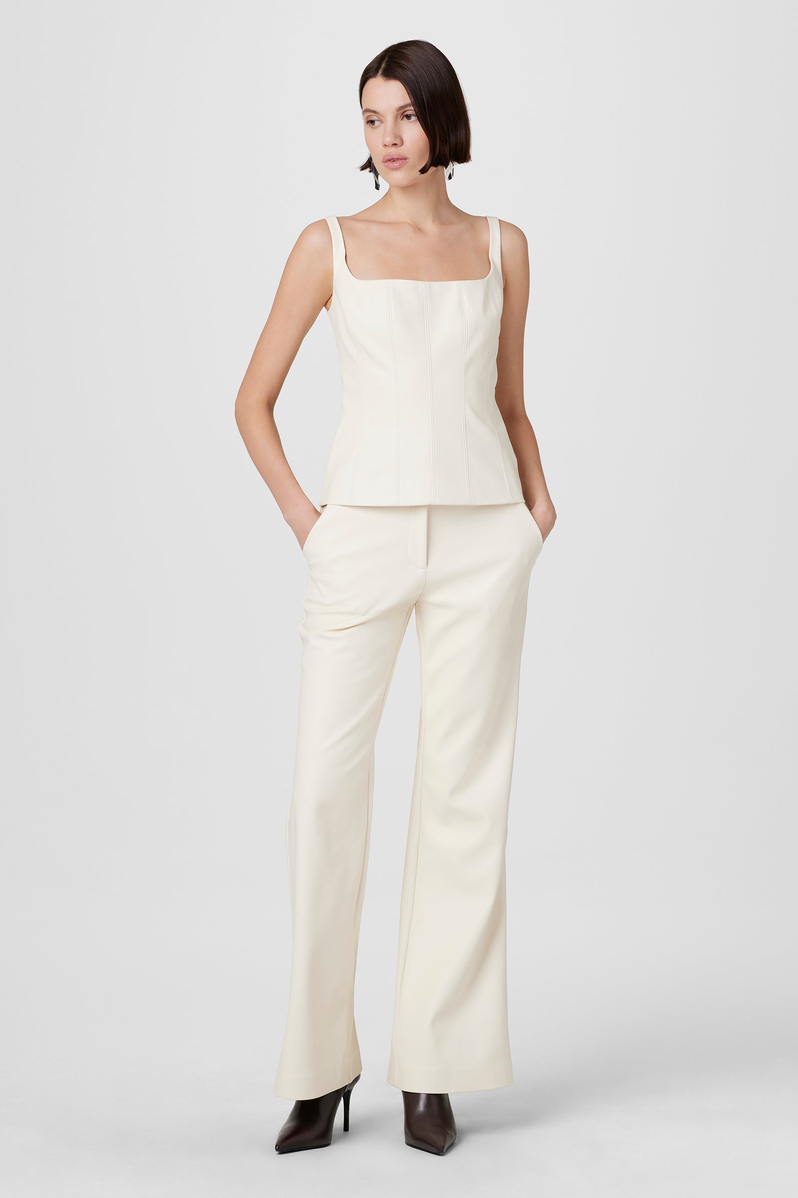 Gaia Lux Vegan Leather Pants - Toccin