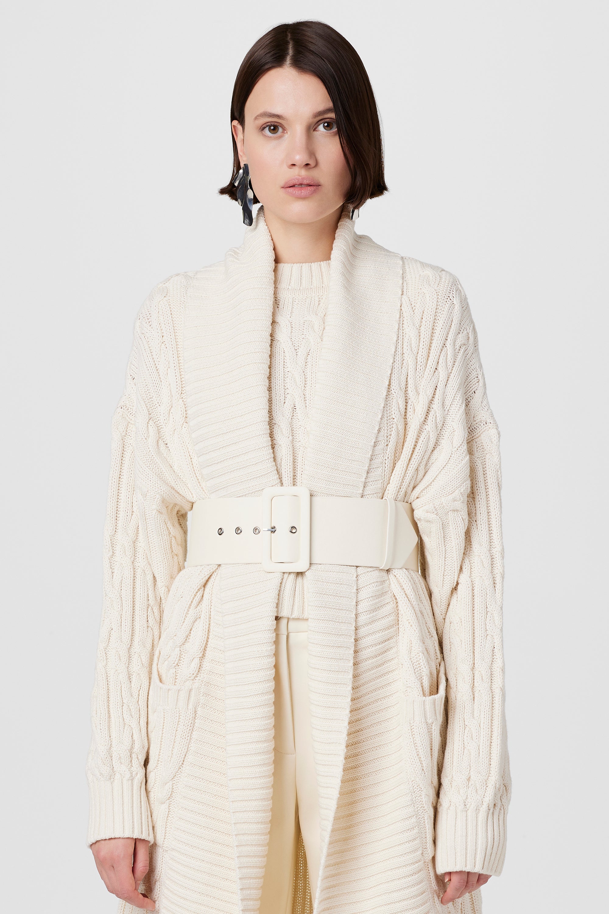 Sasha 3" Wide Vegan Leather Belt - Toccin