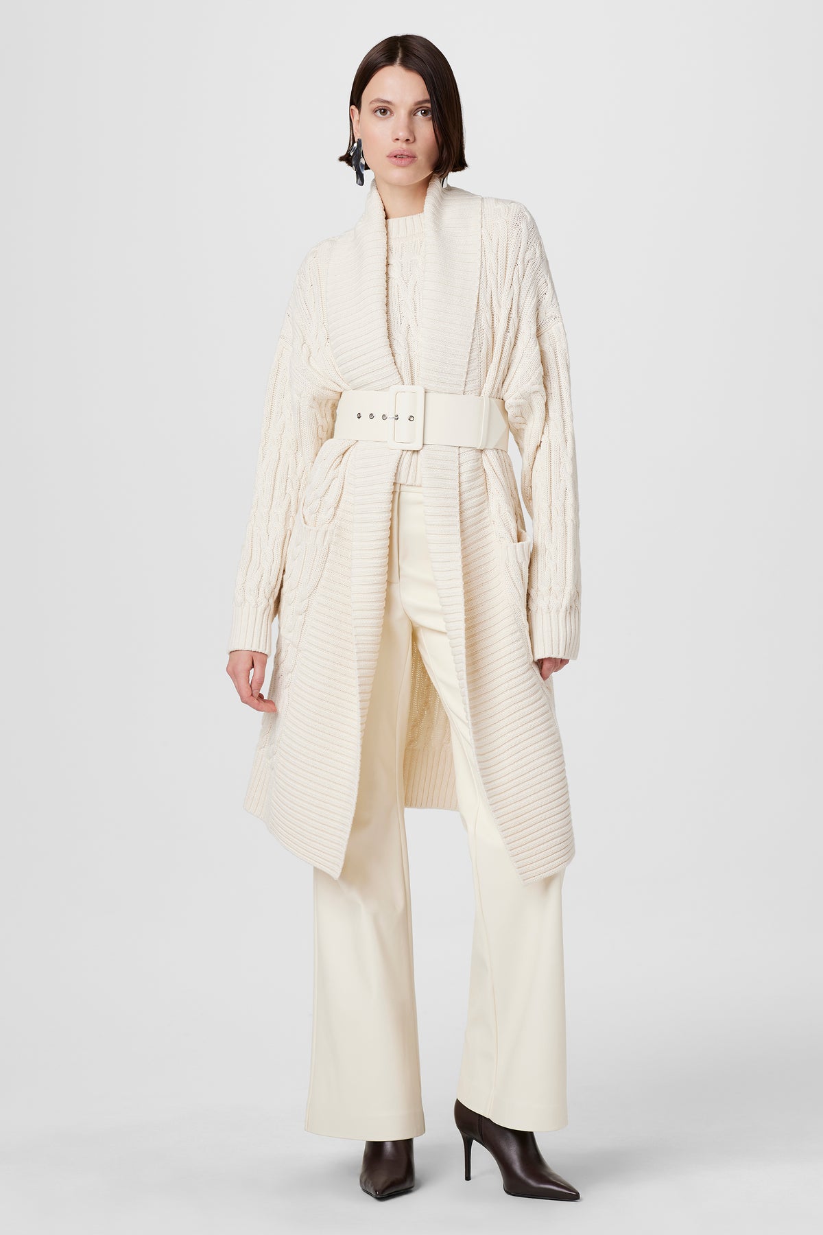 Olivia Cable Knit Cardigan - Toccin